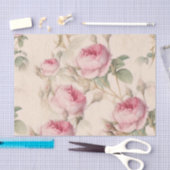 Roze  Rozen ontkoppelen Tissuepapier (Craft)