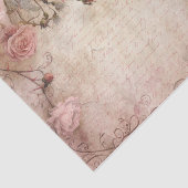 Roze  Rozen ontkoppelingspatroon Tissuepapier (Detail)