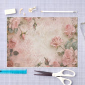 Roze  Rozen ontkoppelingspatroon Tissuepapier (Craft)