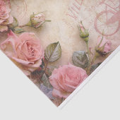 Roze  Rozen ontkoppelingspatroon Tissuepapier (Detail)