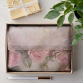 Roze  Rozen ontkoppelingspatroon Tissuepapier (Geschenk)