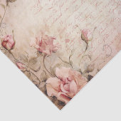 Roze  Rozen ontkoppelingspatroon Tissuepapier (Detail)