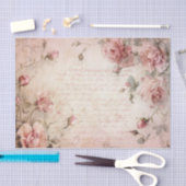 Roze  Rozen ontkoppelingspatroon Tissuepapier (Craft)