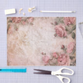 Roze  Rozen ontkoppelingspatroon Tissuepapier (Craft)