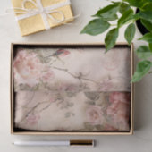 Roze  Rozen ontkoppelingspatroon Tissuepapier (Geschenk)