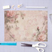 Roze  Rozen ontkoppelingspatroon Tissuepapier (Craft)