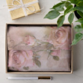 Roze  Rozen ontkoppelingspatroon Tissuepapier (Geschenk)