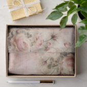 Roze  Rozen ontkoppelingspatroon Tissuepapier (Geschenk)