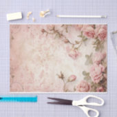 Roze  Rozen ontkoppelingspatroon Tissuepapier (Craft)