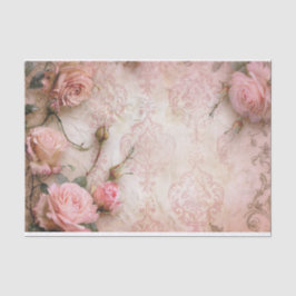 Roze  Rozen ontkoppelingspatroon Tissuepapier