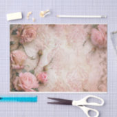 Roze  Rozen ontkoppelingspatroon Tissuepapier (Craft)