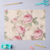 Roze  Rozen Ontvlechtingspapier Tissuepapier (Craft)