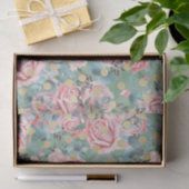 Roze Rozen (Ontwerp 15 Roze Serie) Tissuepapier (Geschenk)