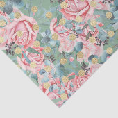 Roze Rozen (Ontwerp 15 Roze Serie) Tissuepapier (Detail)
