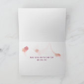 Roze rozen op bont voor jubileum kaart (Binnen)