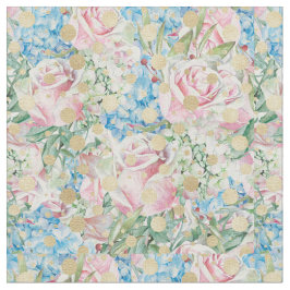 Roze rozen op een blauwe achtergrond stof