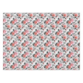 Roze rozen op grijs tafelkleed (Voorkant (Horizontaal))