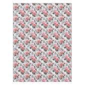 Roze rozen op grijs tafelkleed (Voorkant)