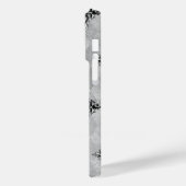 Roze rozen op grijze achtergrond Case-Mate iPhone case (Achterkant / Links)