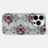 Roze rozen op grijze achtergrond Case-Mate iPhone case (Achterkant (horizontaal))