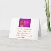 Roze Rozen op het Gelukkige Moederdag van de Kaart (Achterkant)