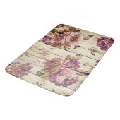  roze rozen op houten plank badmat (Gekanteld)
