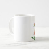 Roze rozen op mok (Voorkant links)