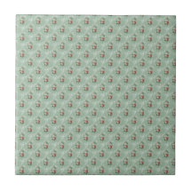  roze rozen op pastel Mint Sage Green