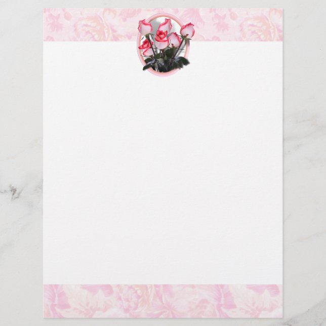  roze rozen op roteerachtergrond (Voorkant)