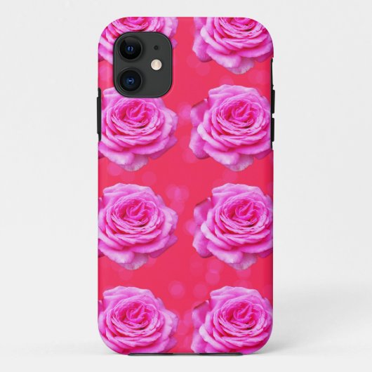 Roze rozen op roze, Case-Mate iPhone case (Achterkant)