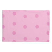 Roze rozen op roze omkeerbaar kussensloop (Achterkant)