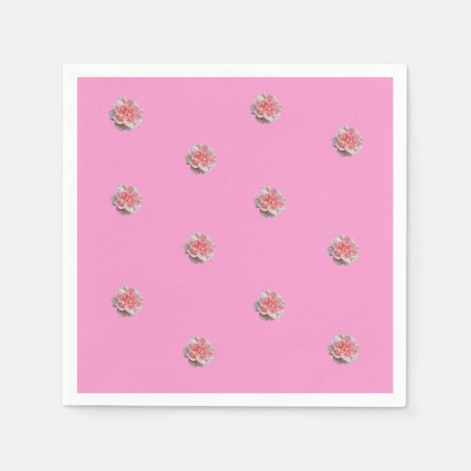 Roze rozen op roze servet (Voorkant)