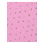 Roze rozen op roze tafelkleed (Voorkant)