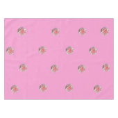 Roze rozen op roze tafelkleed (Voorkant (Horizontaal))