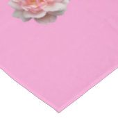 Roze rozen op roze tafelkleed (Gekanteld)