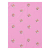 Roze rozen op roze tafelkleed (Voorkant)