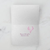 Roze Rozen op strand Kaart (Binnen)