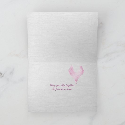 Roze Rozen op strand Kaart (Binnen)