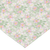roze Rozen op Taupe Tablecloth Tafelkleed (Gekanteld)