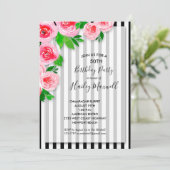 Roze rozen op trips-feestdag (Staand voorkant)