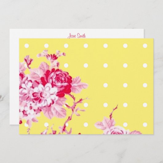 Roze rozen op uitnodiging voor het uitzenden van w (Voorkant / Achterkant)