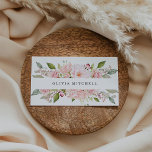 roze rozen op wit | Floral Visitekaartje<br><div class="desc">Deze prachtige florale visitekaartjes zijn voorzien van mooie roze waterverf rozen en groene bladeren op een schone witte achtergrond. Ideaal voor beroepen zoals trouwplanner,  bloemist en schoonheidsadviseurs.</div>