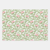 Roze rozen op wit inpakpapier vel (Voorkant)