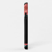 Roze rozen op zwart Case-Mate iPhone case (Achterkant/rechts)