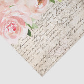  roze Rozen Oude briefontkoppeling Tissuepapier (Detail)