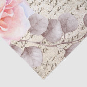 roze Rozen Oude briefontkoppeling Tissuepapier (Detail)