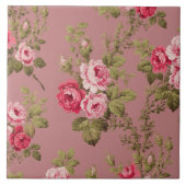  roze rozen-oude Rozen achtergrond Tegeltje (Voorkant)
