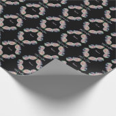 Roze Rozen Paar Abstract gepersonaliseerd Cadeaupapier (Hoek)