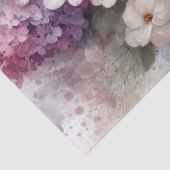 Roze Rozen Paarse Lilacs Waterverf Decoupage Tissuepapier (Detail)