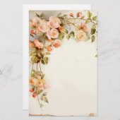  roze rozen papier voor schilderijen (Voorkant / Achterkant)